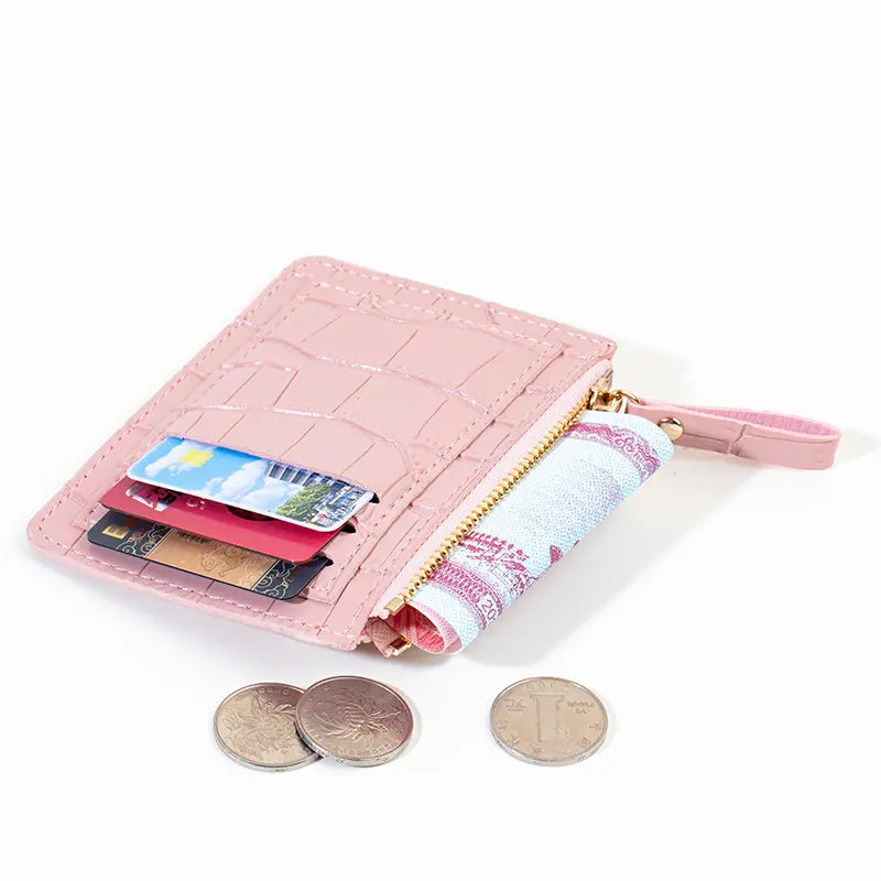 Mini Wallets Hasp Solid Multi-Cards Holder Women Simple Leather Female Purse Coin Short Wallets Slim Small Wallet Zipper Hasp