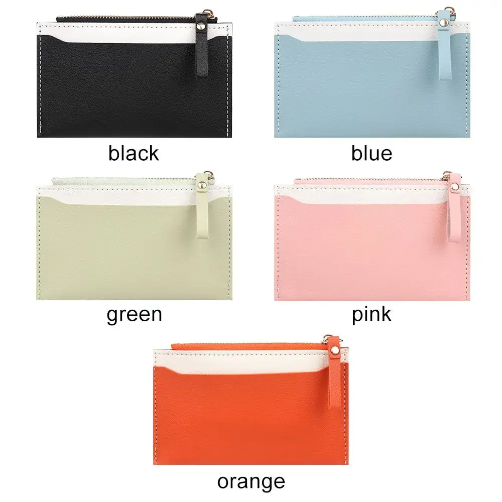 Fashion Purse Contrast Color Mini Coin Purse Money Bag Credit Card Holder Bags Small Wallet