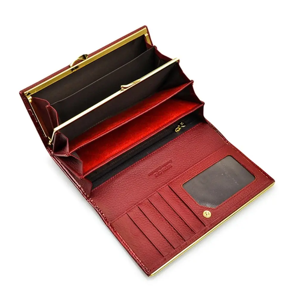 Luxury Women's Genuine Leather Wallet Crocodile Pattern Patent Clutch Coin Purse Designer High Quality Fashion Luxury designer