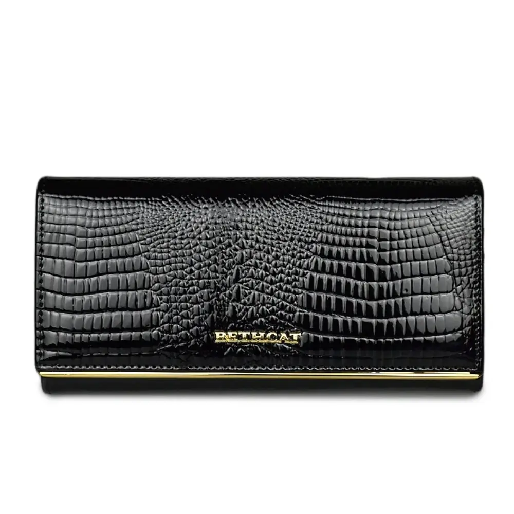 Luxury Women's Genuine Leather Wallet Crocodile Pattern Patent Clutch Coin Purse Designer High Quality Fashion Luxury designer