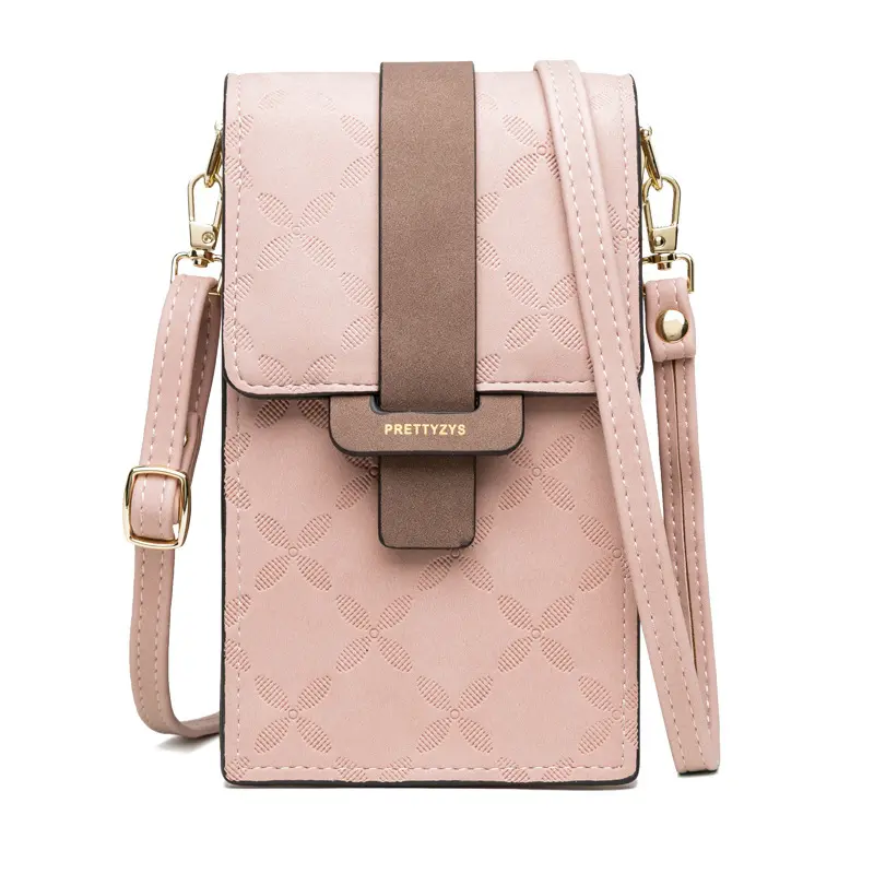 Women Wallet Flower Petals Plaid Small Shoulder Bag Messenger Flap Mobile Phone Pocket Purse Multi-Card Holder Handbag For Girls