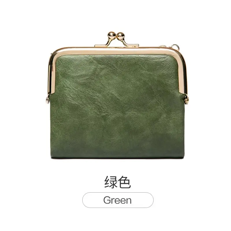 Girls' short wallet new clip coin purse retro multi-functional folding women's wallet