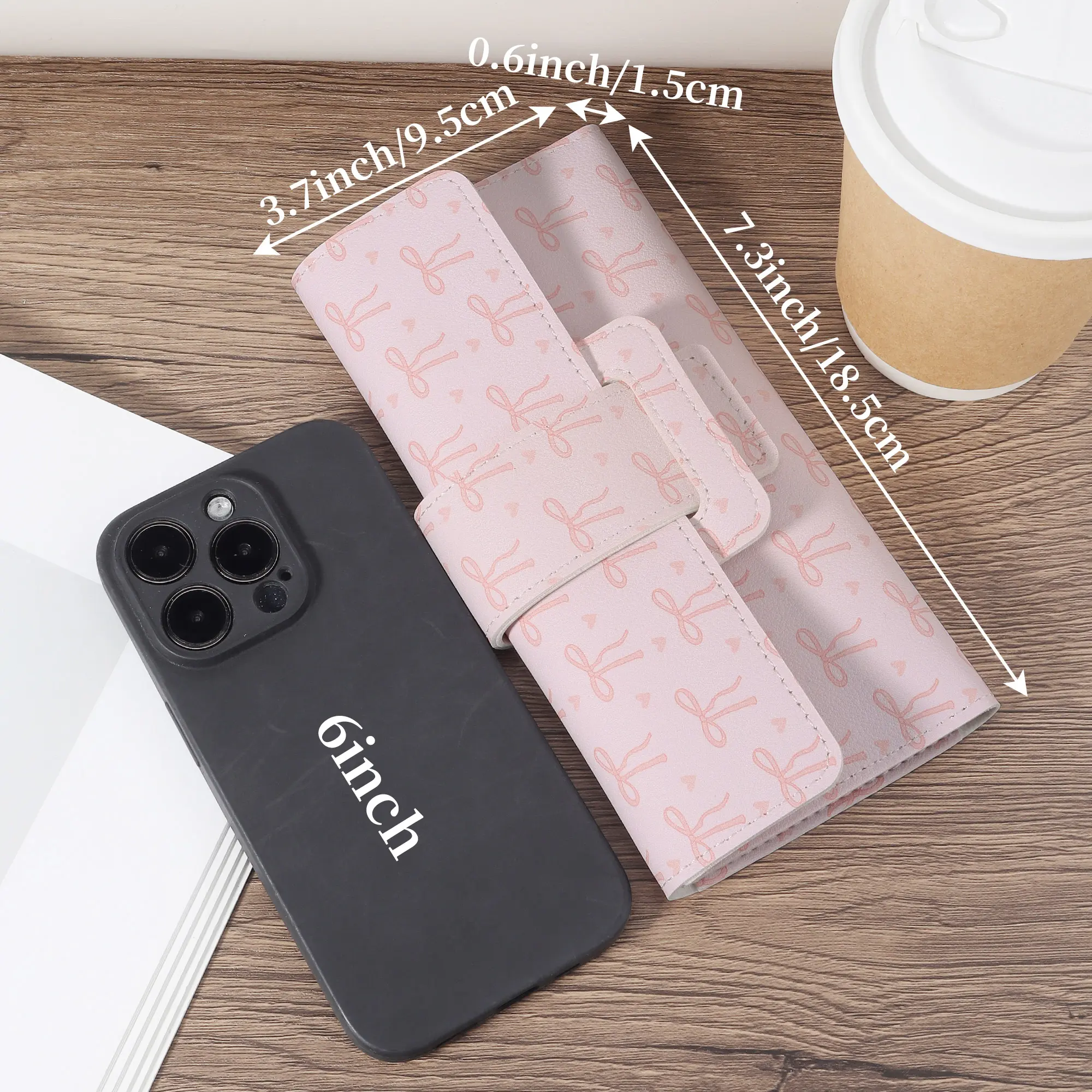 New Fashionable Women's Letter Detail Long Wallet, Fashionable Wallet with Multiple Card Slots, Women's Multi functional Ultra T