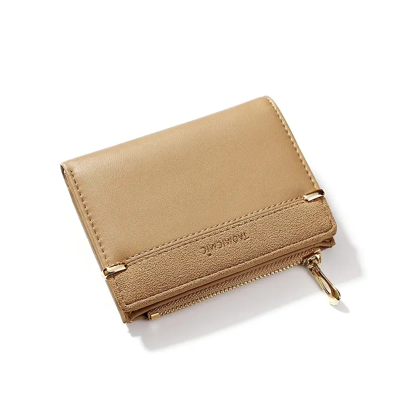 Women Wallets Leather Female Purse Mini Hasp Solid Multi-Cards Holder Fashion Coin Short Wallets Slim Small Wallet Zipper Purses