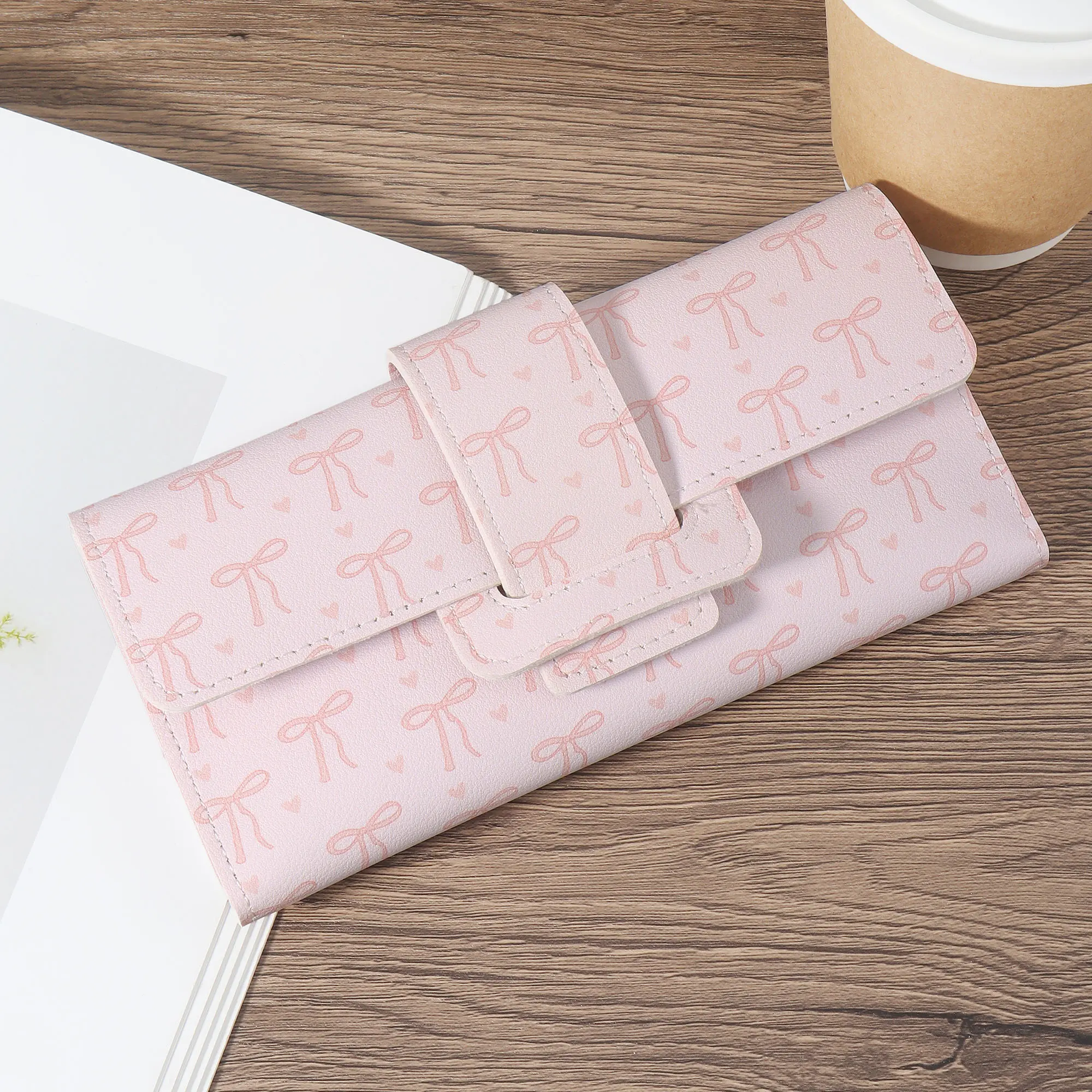 New Fashionable Women's Letter Detail Long Wallet, Fashionable Wallet with Multiple Card Slots, Women's Multi functional Ultra T