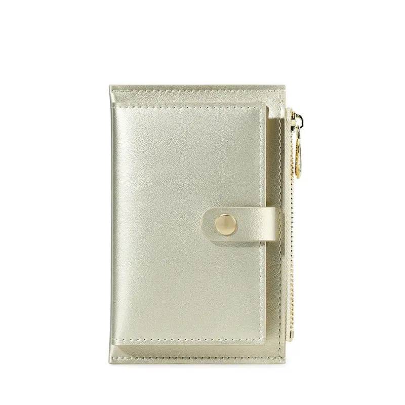 Pearl Laser PU Leather Zipper Women's Wallet Fashion Short Ladies Coin Purse Female Money Bag Clip Credit Card Holder