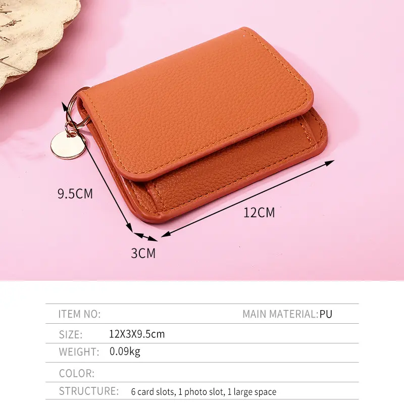 Genuine Leather Small Zipper Coin Wallet Female Short Cow Leather Credit Card Holder with Snap Closure Perfect for Daily Commute