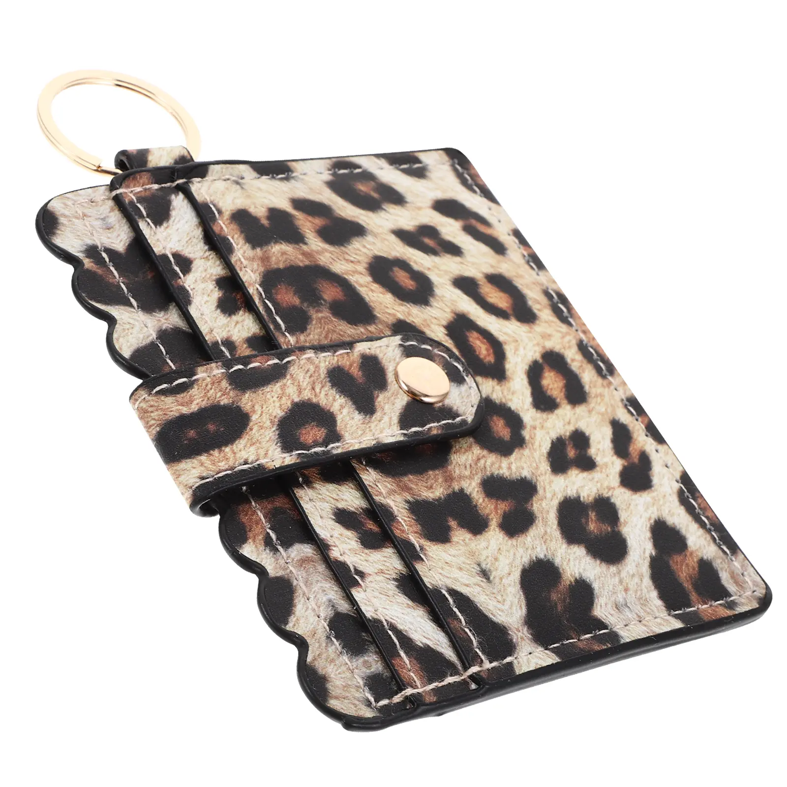 Holder Leopard Print Card Bag Small Women Wallet Woman Pu Credit Case for