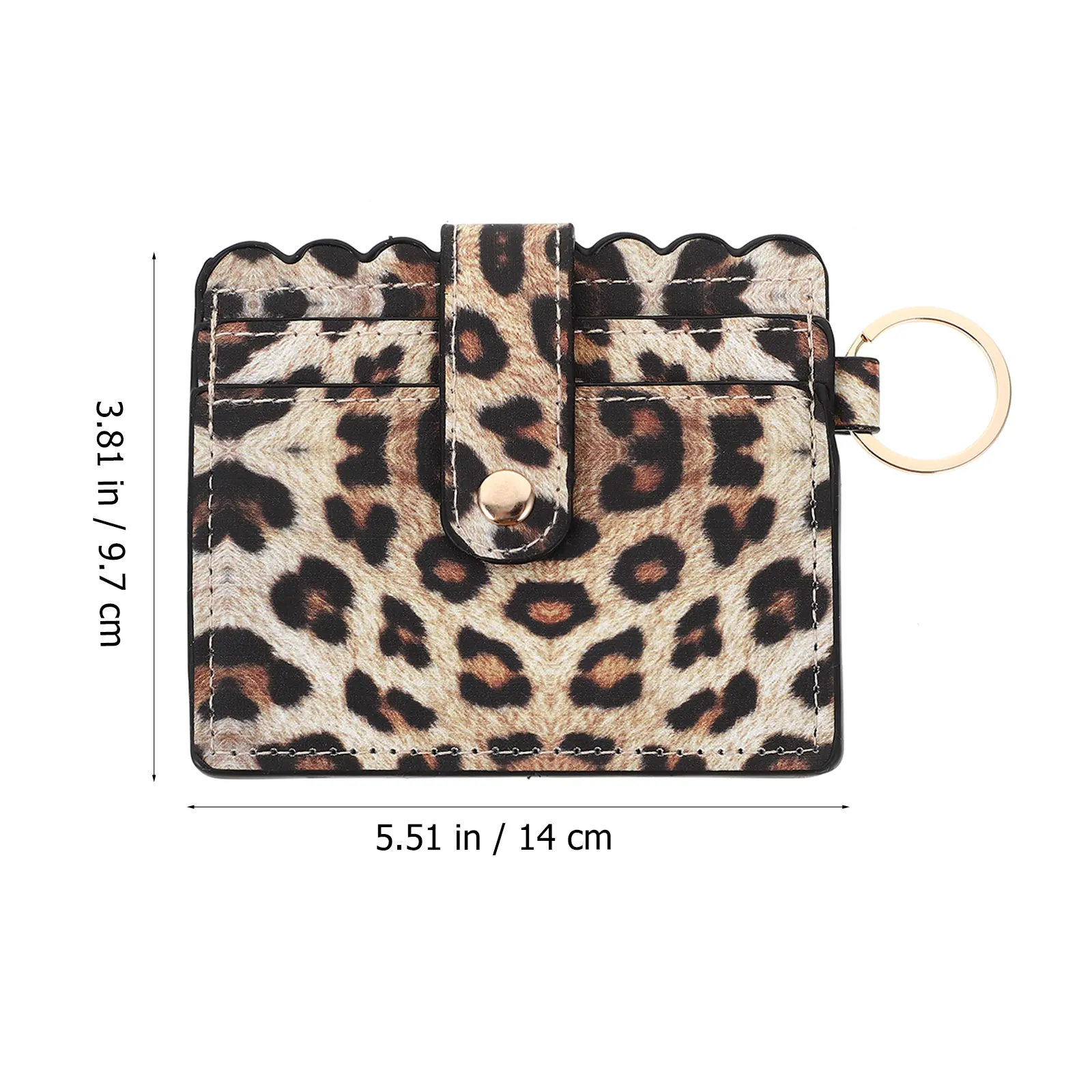 Holder Leopard Print Card Bag Small Women Wallet Woman Pu Credit Case for