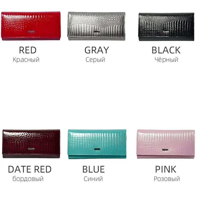 Free Gift Ladies Wallet for Women Fashion Patent Leather Clutch Long Purses Card Holder  Carteras Monederos Para Mujer