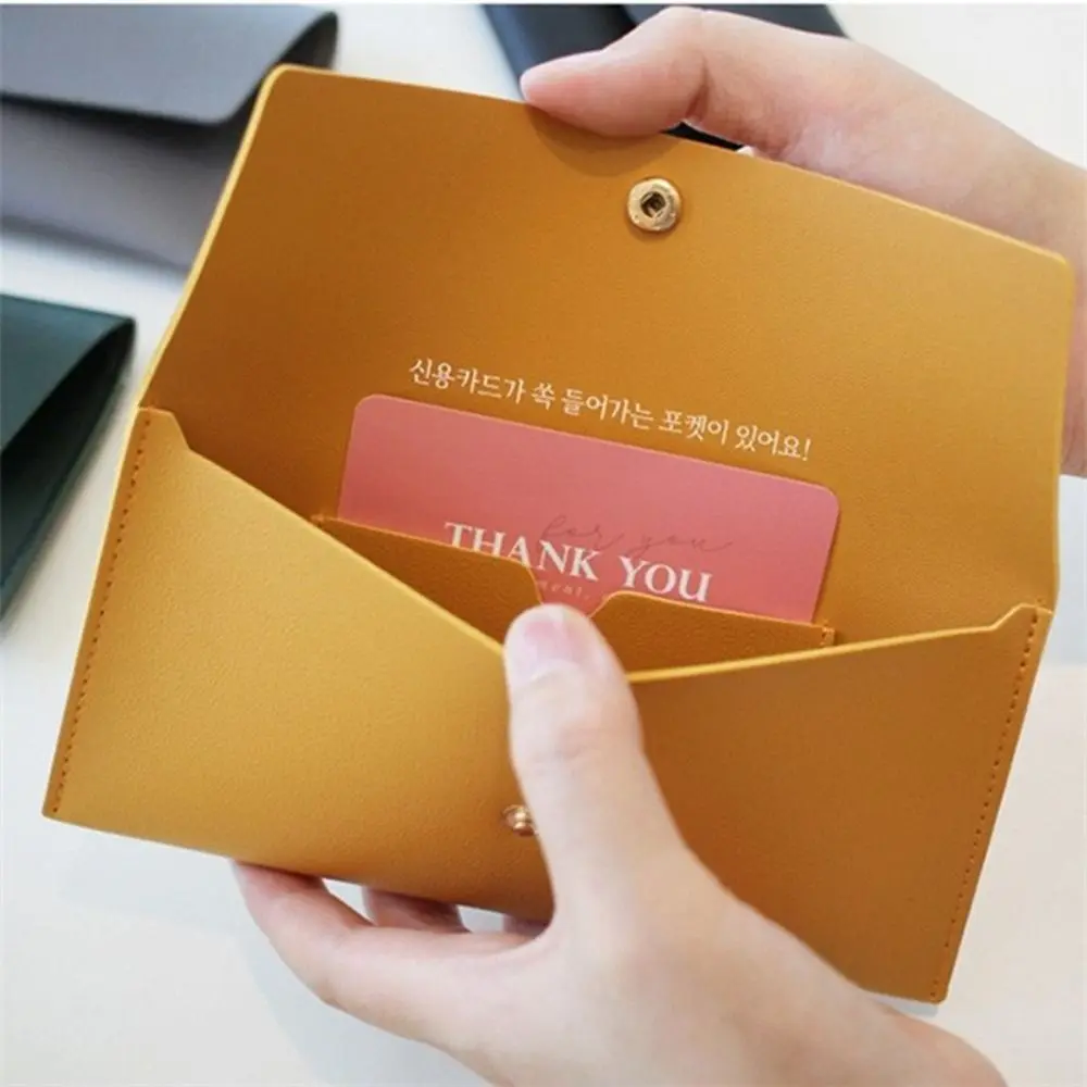 Fashion PU Leather Envelope Wallets Portable Korean Style Women Long Clutch Bag Coin Purse Multifunctional Change Bag Women