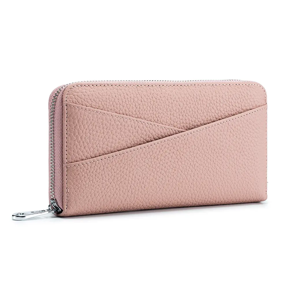 Women Wallet Soft Cow Leather Japan Simple Purse Anti-Theft Scan Lining Clutch Bag Female Wallets For Coin Money Card Cellphone