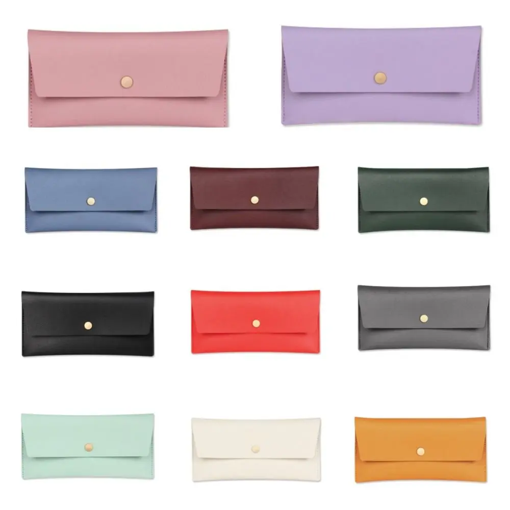 Fashion PU Leather Envelope Wallets Portable Korean Style Women Long Clutch Bag Coin Purse Multifunctional Change Bag Women