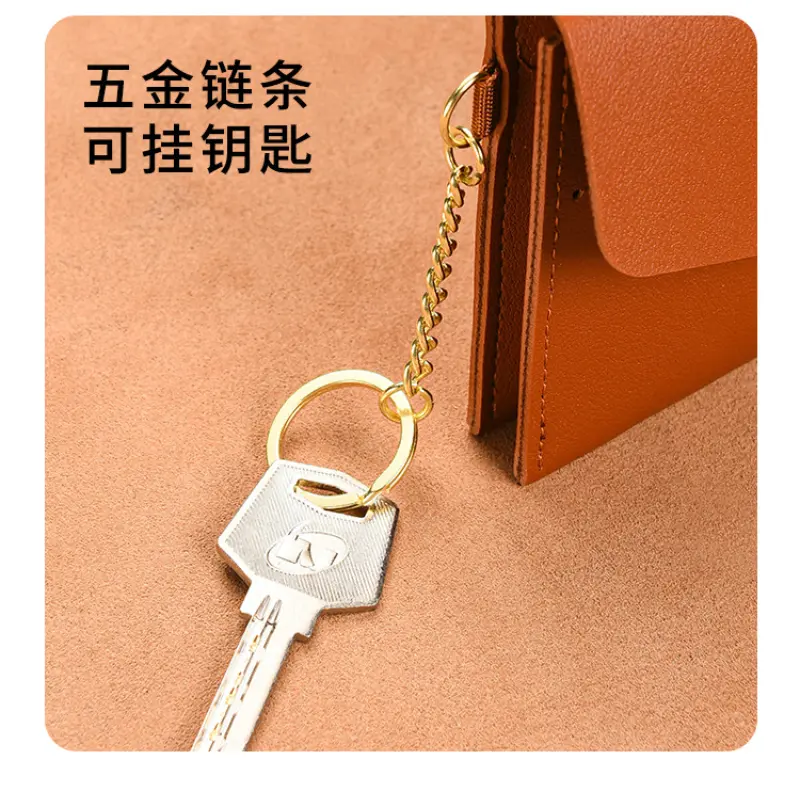 Soft Leather Wallet Women Long Wallet Female Clutch Bag Women Mobile Phone Pouch Credit Card Holder Coin Purse with Key Chain