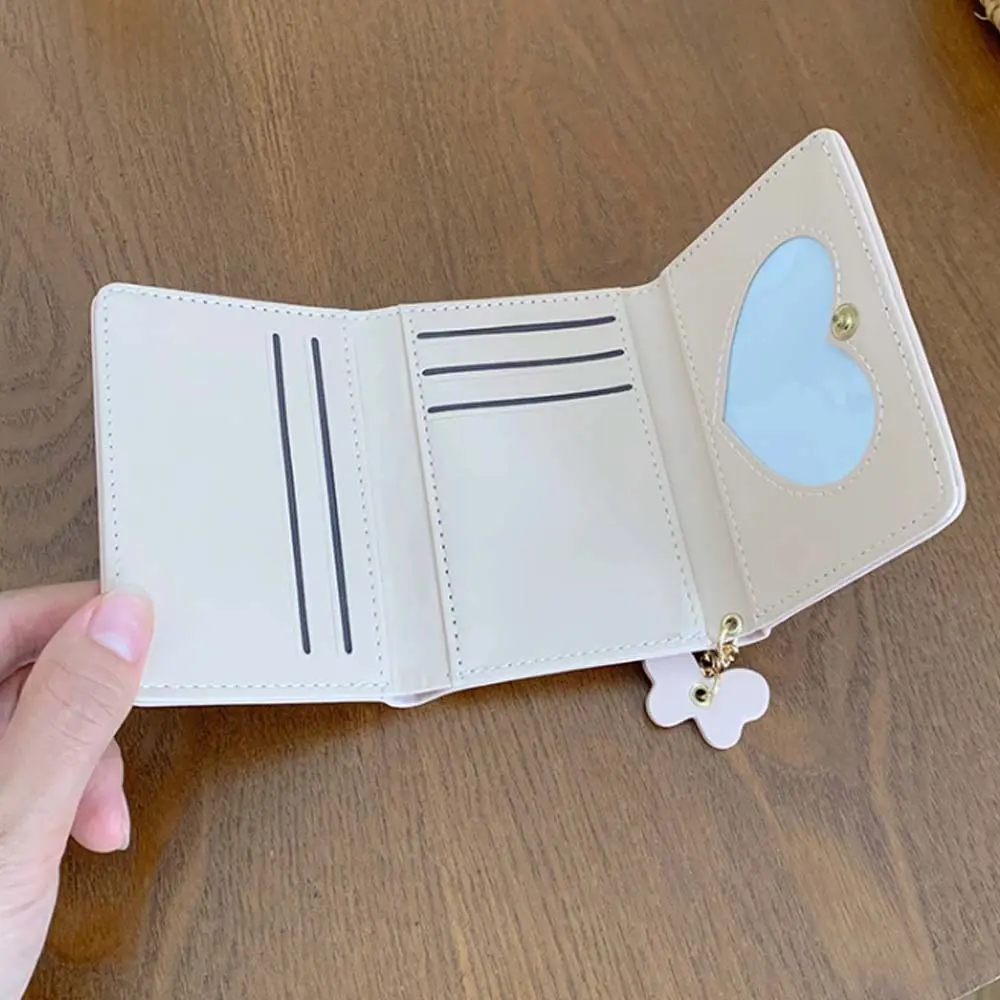 Pendant Butterfly Zero Wallet Korean Style Waterproof Short Money Bag Candy Color Large Capacity Simplified PU Purse Girls
