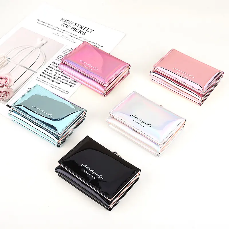 New Women Wallets Female Large Capacity Pu Leather Purses Short Hasp Purse for Women Small Money Bag Coin Card Holders Clutch