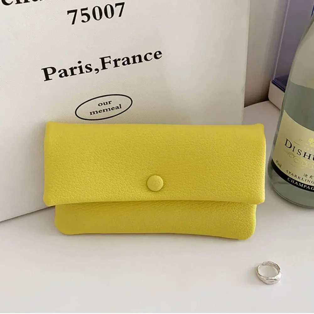 Elegant PU Leather Envelope Wallets Zipper Portable Women Long Clutch Bag Coin Purse Multifunctional Change Bag Outdoor