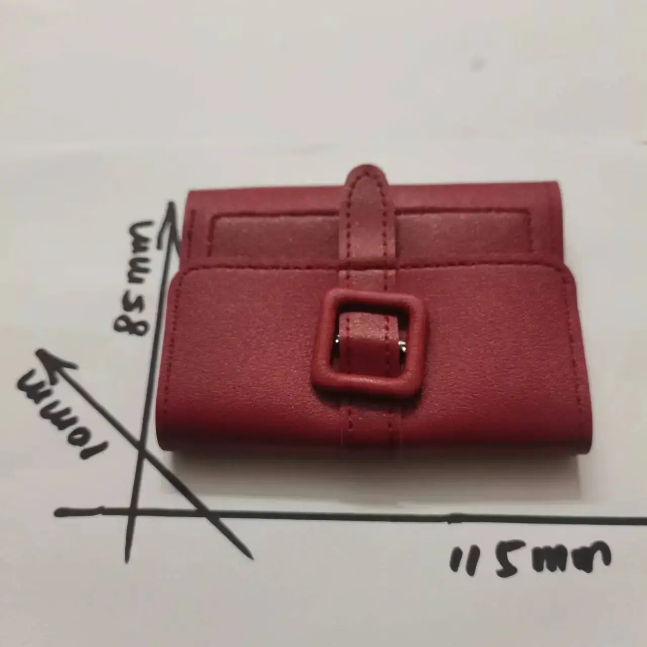 Candy Color Mini Wallets - PU Leather Coin Purse & Card Holder for Women, Compact Design with Solid Construction Бумажник