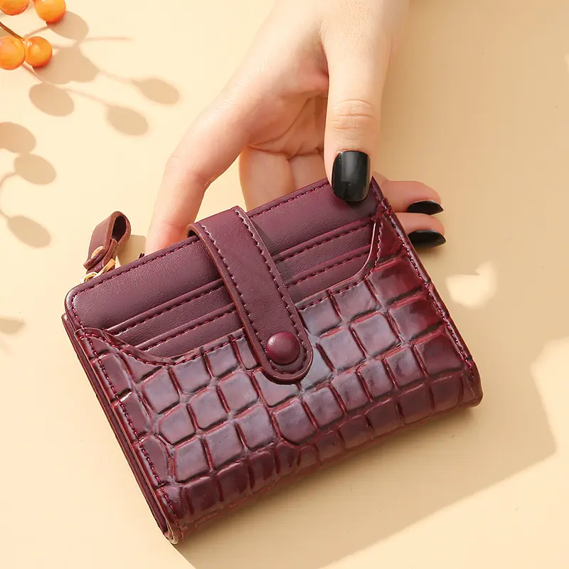 Women Short Wallet Small Fashion Luxury Brand Leather Purse Ladies Card Bag For Women Clutch Female Purse Money Clip Wallet 2022