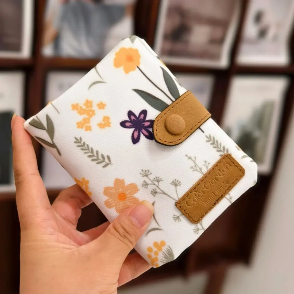 Cute Zipper Hasp Short Wallet Leather-Capacity Printing Money Bag PU Card Holder Women Girl