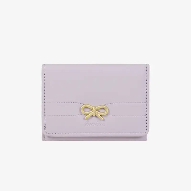 Three-fold Short Wallet Ins Female Student Folding Wallet Girl Cartoon Cute Butterfly Card Women Wallet Card Pack
