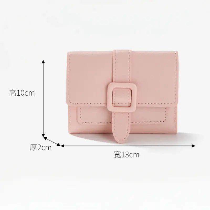 Women Small Wallets PU Leather Card Holder Mini Cute Candy Color Coin Purse Ladies Solid Purses
