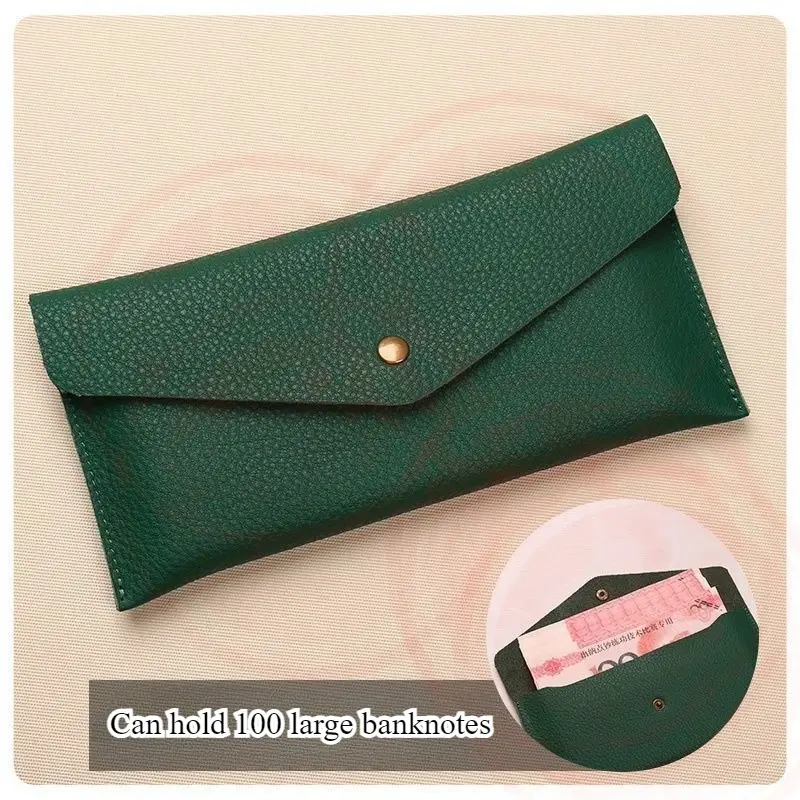 Portable Women's Long Wallet with Hand Strap, Phone Organizer & Multi-Card Holder, Solid Color Fashion Bag for Daily Travel