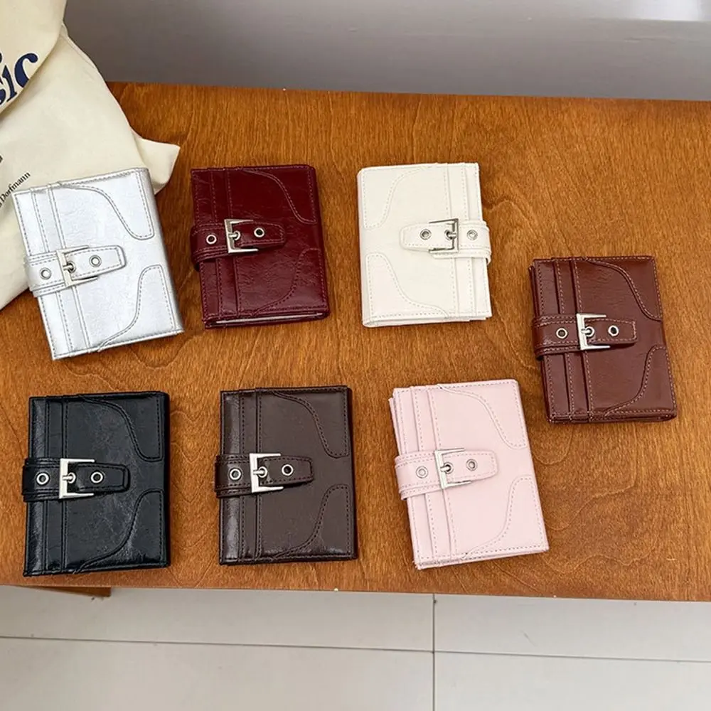 Casual Korean Style Women Short Wallet Purse Short Clutch Card Bag Multi-function Zipper Coin Pouch Outdoor