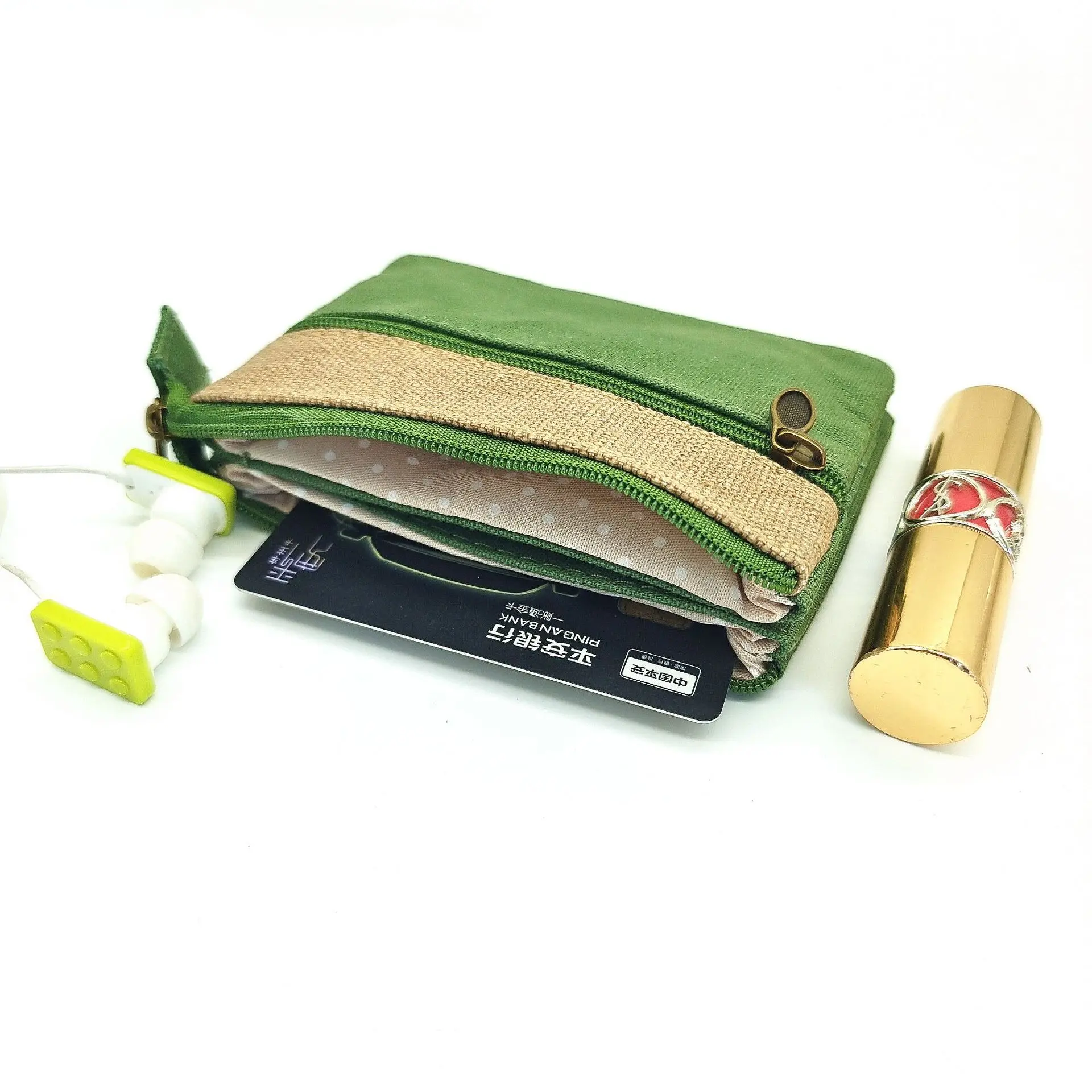 Women's Cotton Short Wallet Cloth Coin Purse Female Mini Money Pouch Card Bag Ladies Little Handbag Bolso Bolsa 2024 for Girls