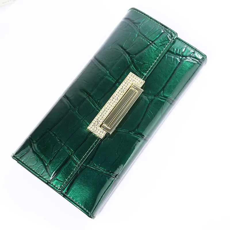 Women's Wallets  Brand Design High Quality Leather Wallet Luxury Stone Pattern Female Clutch Long Coin Card Holder Purses
