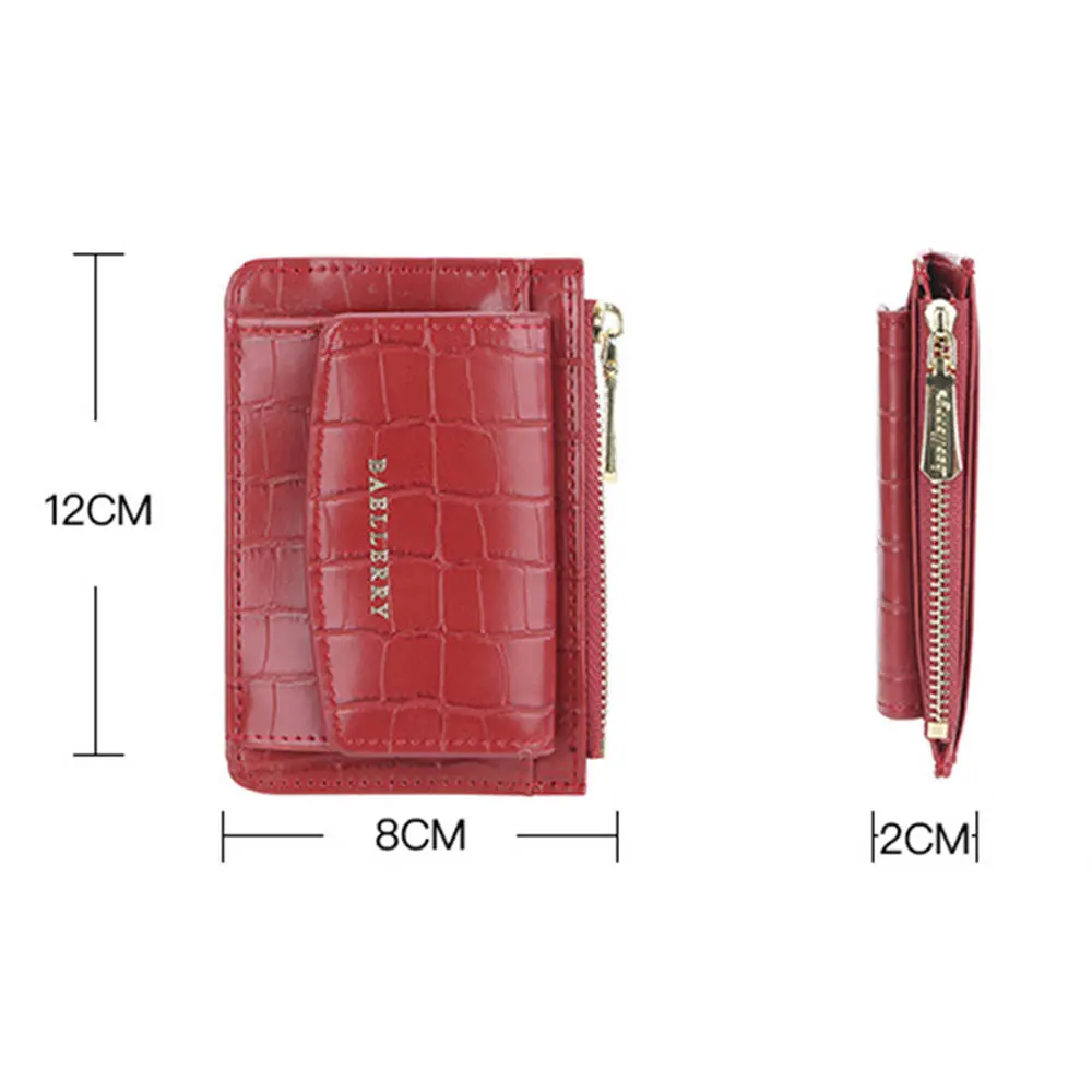 2022 Mini Women Wallets Crocodile Pattern 5 Card Holders Zipper Small Fashion Wallets Quality Female Purse Card Holder Wallet