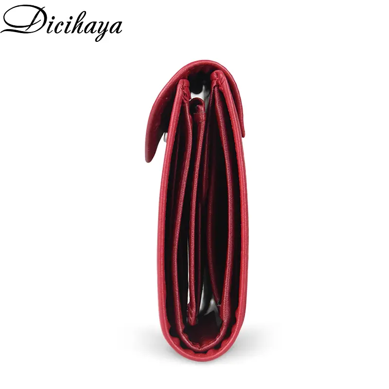 Genuine Leather Women Wallets High Quality Zipper Short Desigh Card Holder Female Tri-Fold Purse Coin Holder Women Wallets