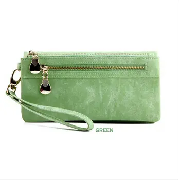Fashion Women Large Capacity Leather Wallets Lady Long Big Zipper Purse Female Money Bag Phone Clutch Walet Wristlet