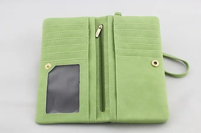 Fashion Women Large Capacity Leather Wallets Lady Long Big Zipper Purse Female Money Bag Phone Clutch Walet Wristlet