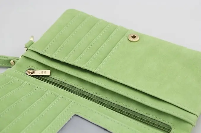 Fashion Women Large Capacity Leather Wallets Lady Long Big Zipper Purse Female Money Bag Phone Clutch Walet Wristlet