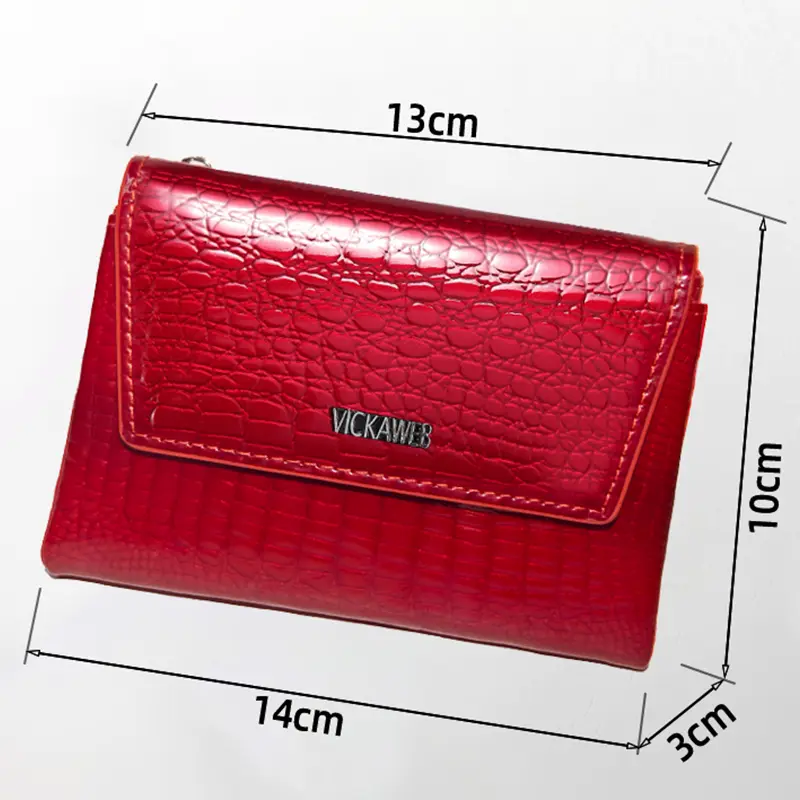 Free Gift Genuine Leather Short Wallet for Women Fashion Card Holder Money Clip Female Coin Purses Women's Mini Wallets
