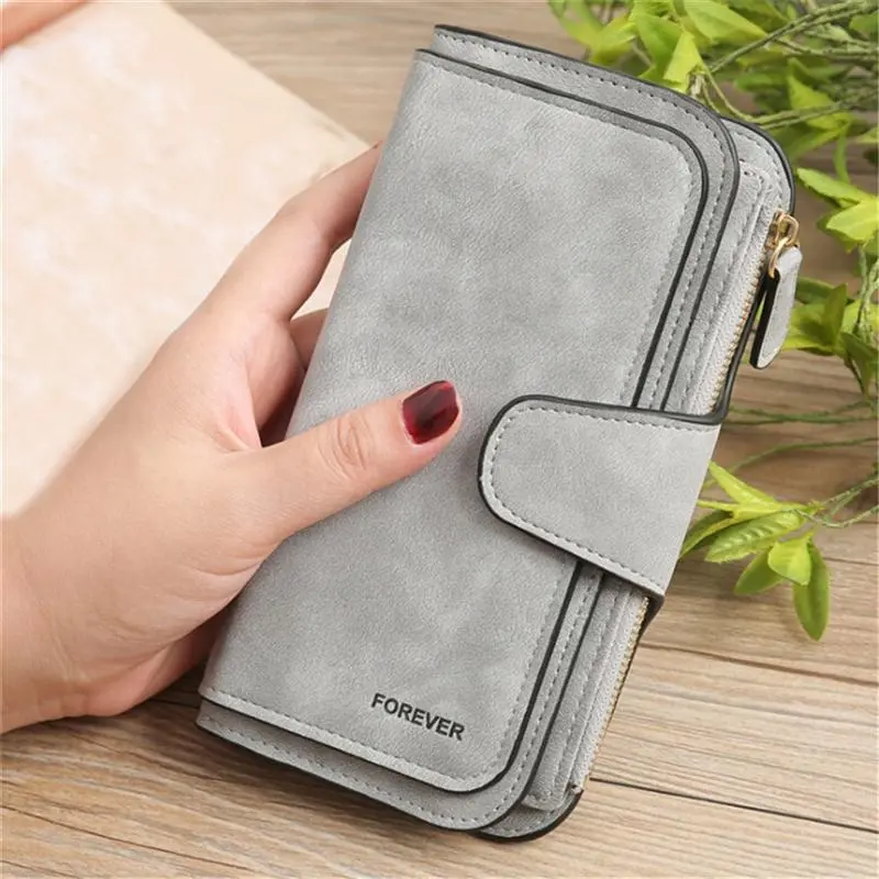 2025 Women's Wallet Pu Leather Female Purse Coins Pocket Card Holder Money Bags  Lady Long Clutch Wallet Random Letter Print