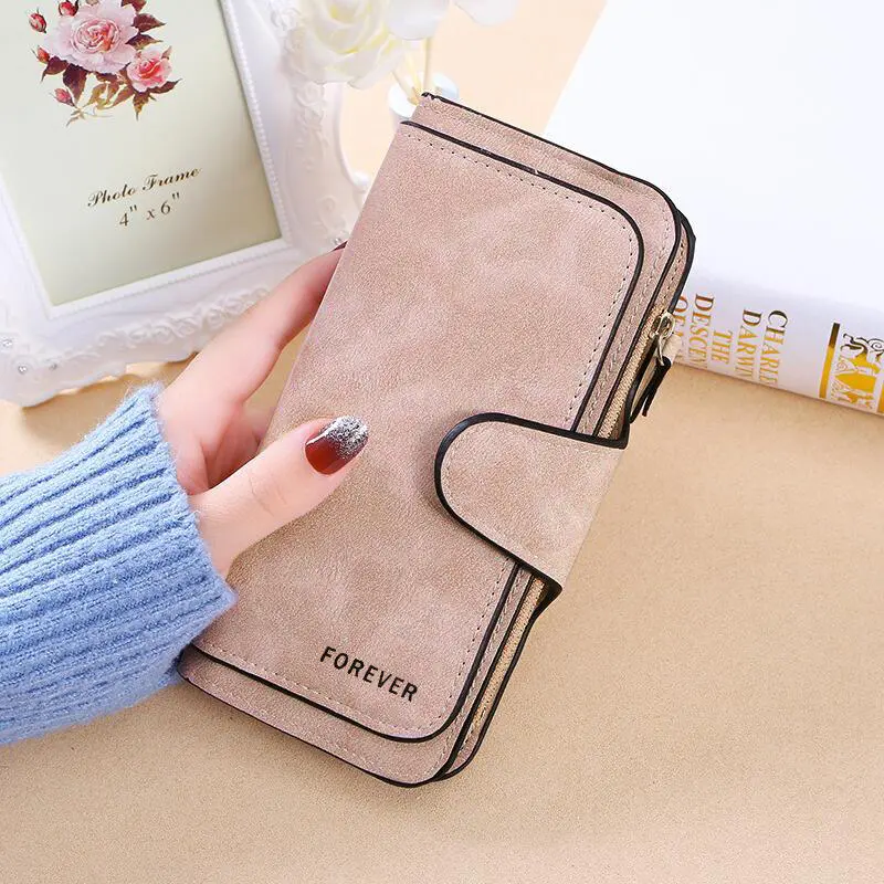 2025 Women's Wallet Pu Leather Female Purse Coins Pocket Card Holder Money Bags  Lady Long Clutch Wallet Random Letter Print