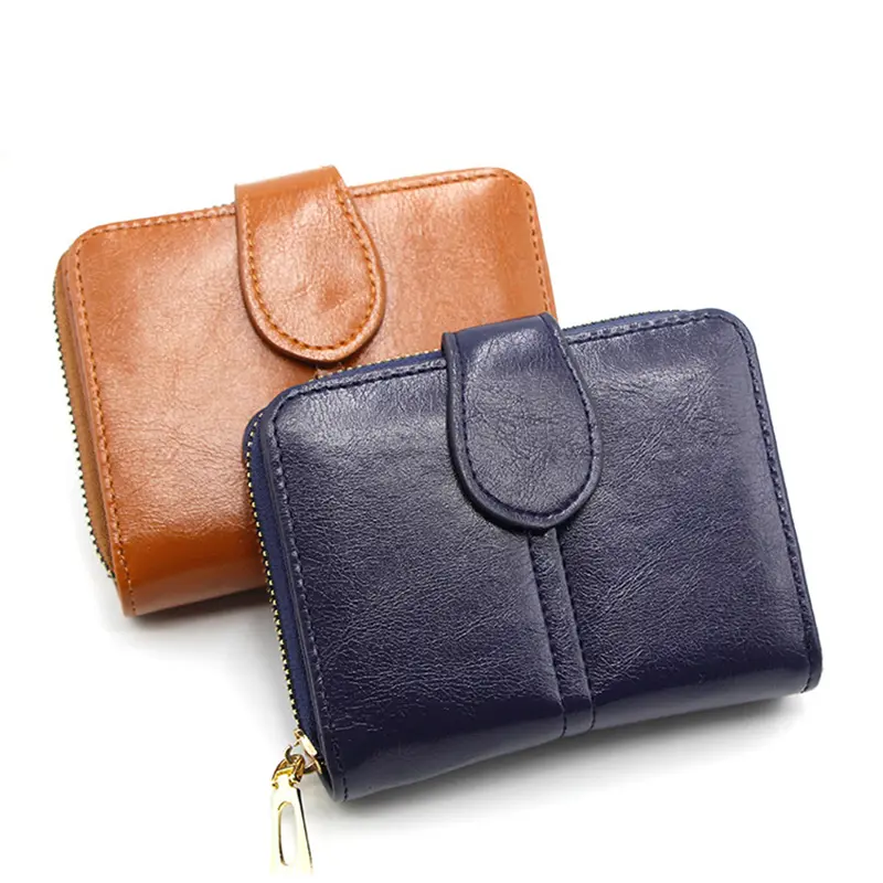 Women's Leather Wallet For Credit Card Female Coin Purse Fashion Clutch bag Zipper small wallet Women Wallets cartera mujer