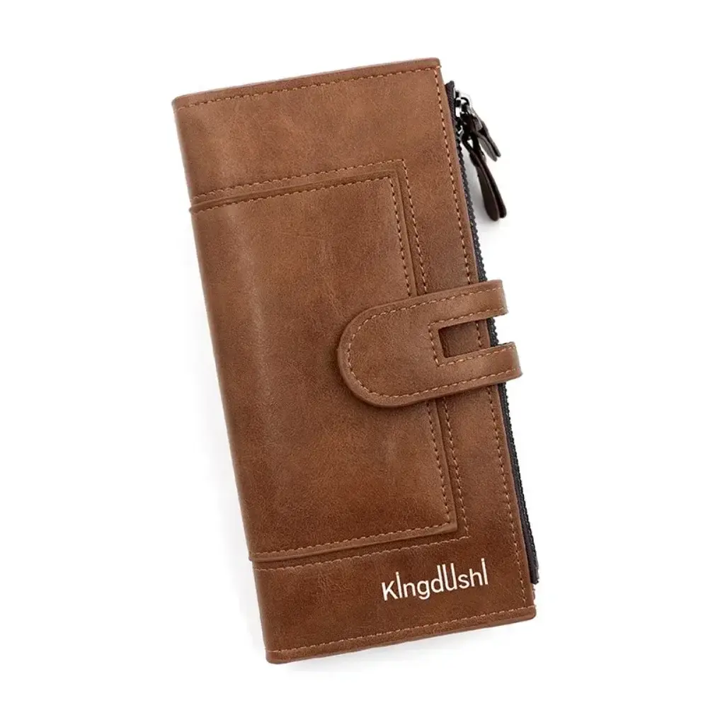 New Vintage Women's Long Wallet European and American Fashion Mobile Phone Bag PU Pido Card Clutch Coin Purse