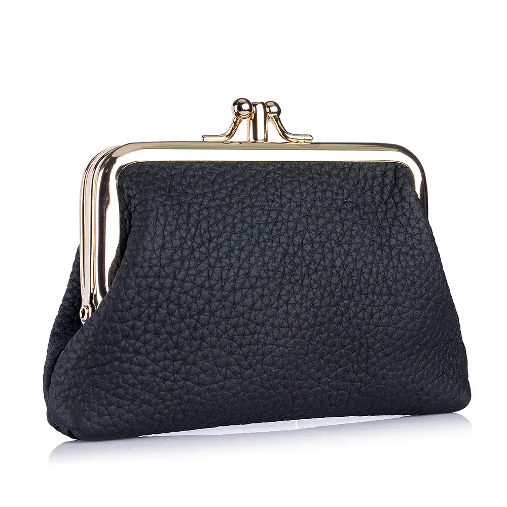 New Genuine Leather Women's Wallets Ladies Small Hasp Purses Fashion Portable Money bag Large Capacity Change Bag For Women