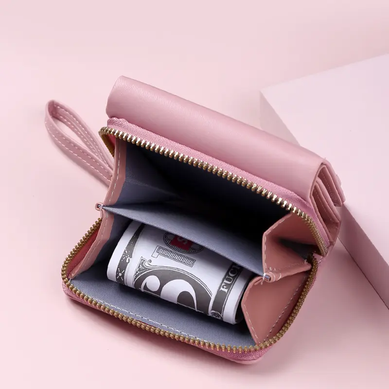Wallets for Women Cute Wallet Luxury Lady Pink Purse Womens Small Women Leather Wallet Coin Purse 2023 New
