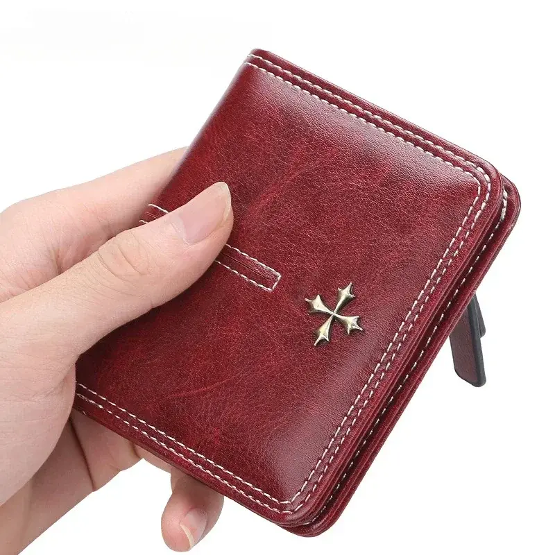 Slim Women Wallets Mini Card Holder PU Leather Short Desigh High Quality Female Purse Coin Holder Women Wallets 2024 Fashion