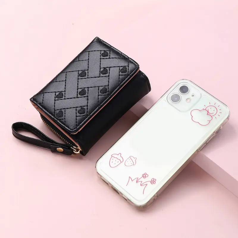 Wallets for Women Cute Wallet Luxury Lady Pink Purse Womens Small Women Leather Wallet Coin Purse 2023 New