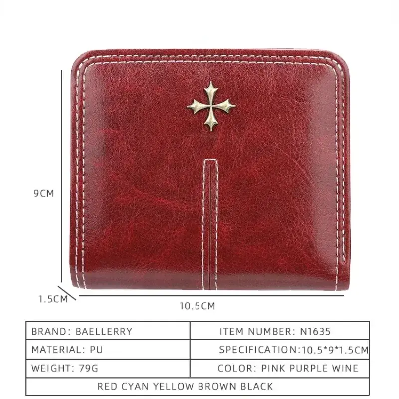 Slim Women Wallets Mini Card Holder PU Leather Short Desigh High Quality Female Purse Coin Holder Women Wallets 2024 Fashion