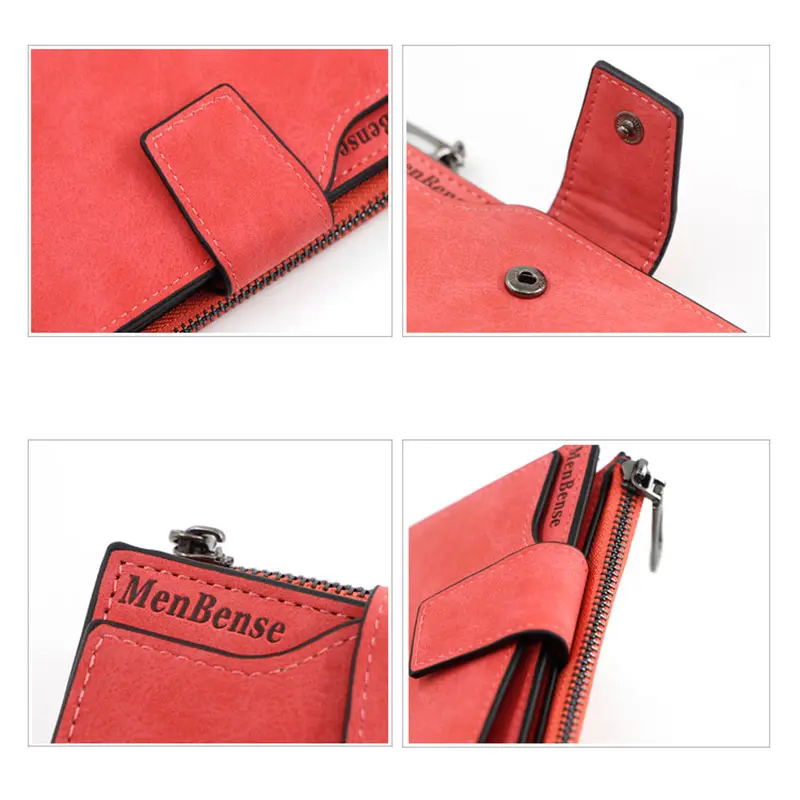 2023 New Short Women Wallets Zipper Card Holder Name Engraved Women's Purse High Quality Money Clips Coin Pocket Female Wallet