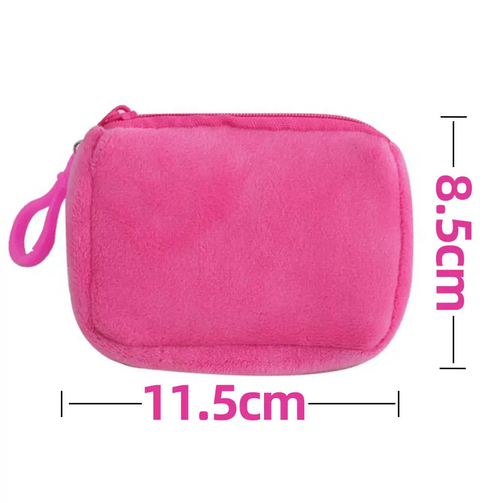 Mickey Minnie Mouse Coin Purse Mini Coin Key Bag Money Pocket Plush Wallet Kid Cartoon Moneybag Kawaii Birthday Gift Storage Bag