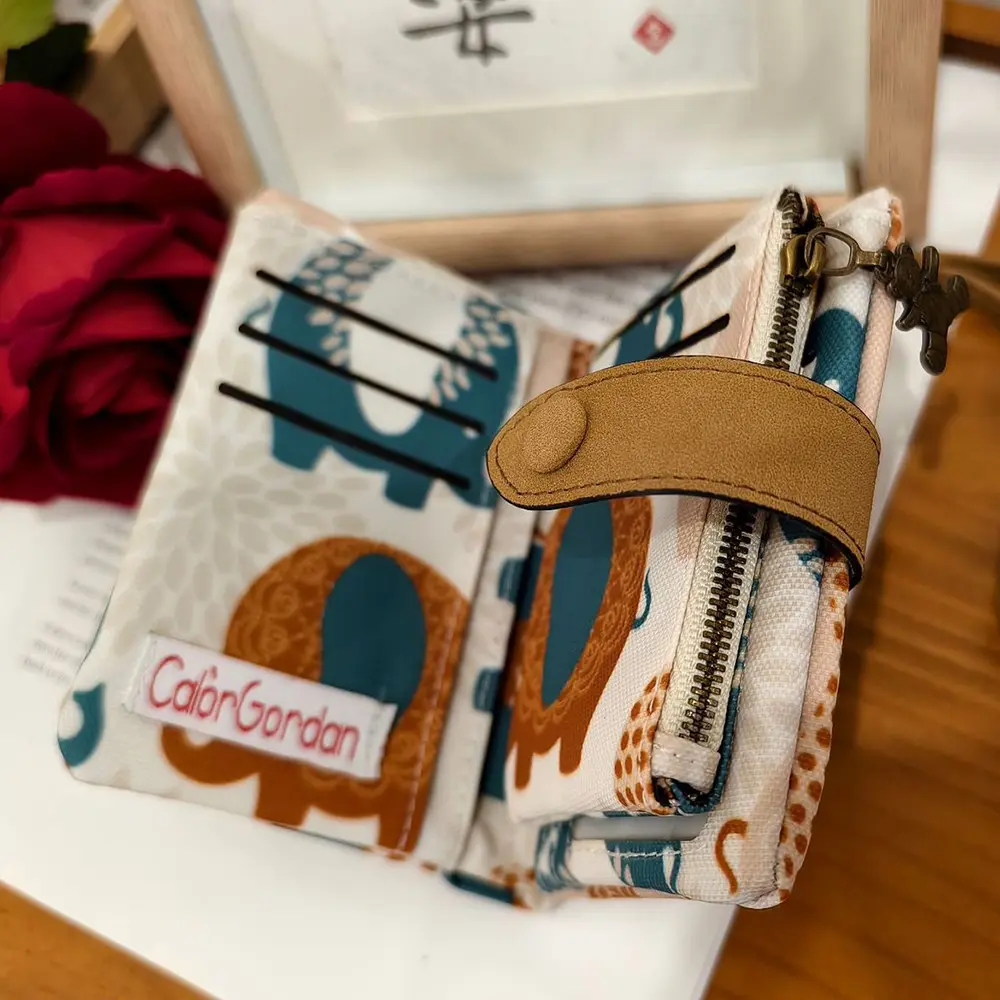 New Hot Selling Women's Wallet Short Hasp Polyester Purses For Women Casual Large Capacity Money Bag Ladies Coin Card Holders