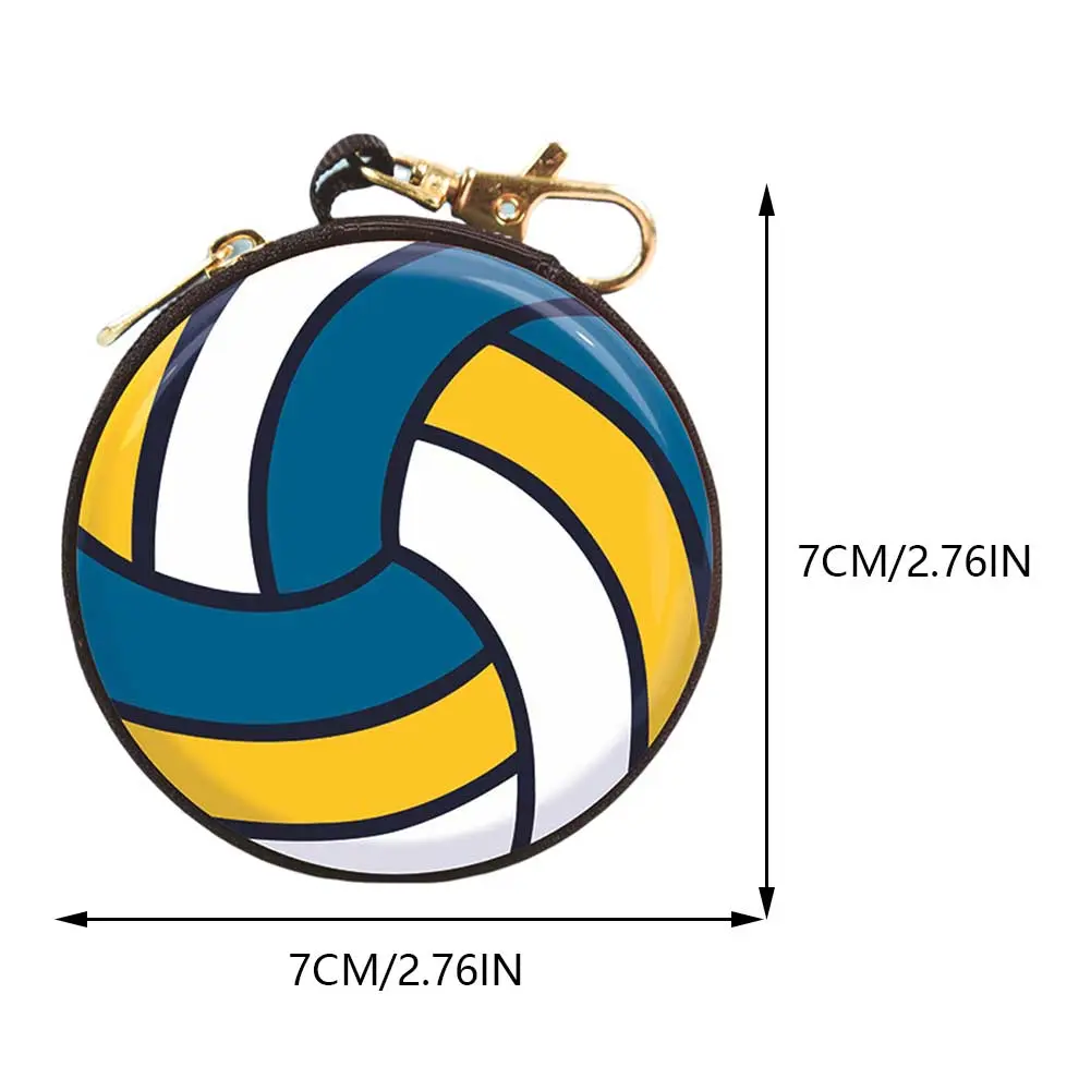 Cartoon Ball Shaped Mini Money Bag Novelty Coin Purses for Boys Girls Creative Practical Small Zero Wallet Children's Change Bag