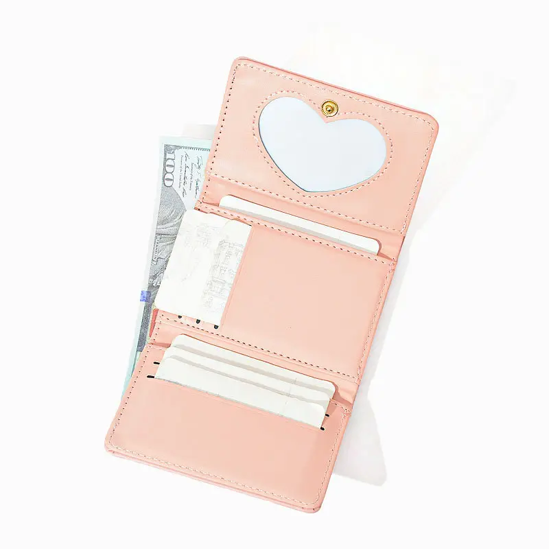Mini Leather Women Small Wallets Money Bags Short Purse Women's Student Card Holder Girl ID Bag Business Card Holder Coin Purse
